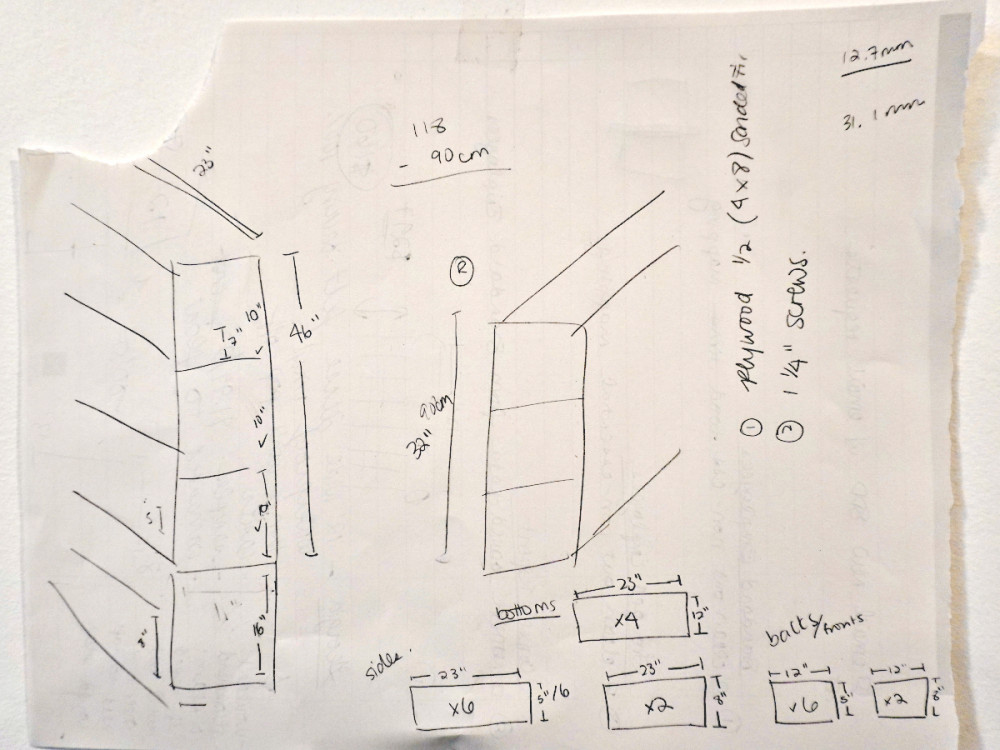 Quick pencil sketch to visualize what I was thinking of.