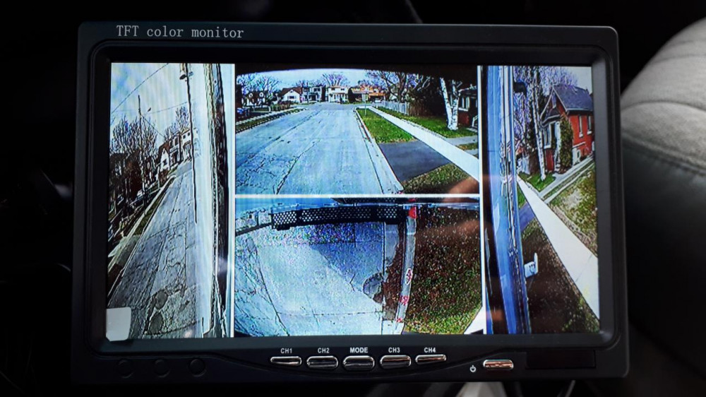 With power fixed I can finally show what the backup-camera setup looks like.